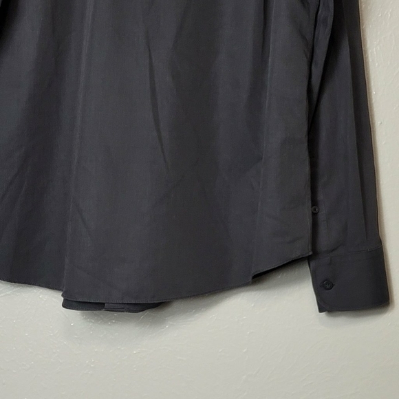UNTUCKit Mens Size M Tall Slim Wrinkle Free Button Up Shirt Long Sleeve Black - Picture 8 of 10
